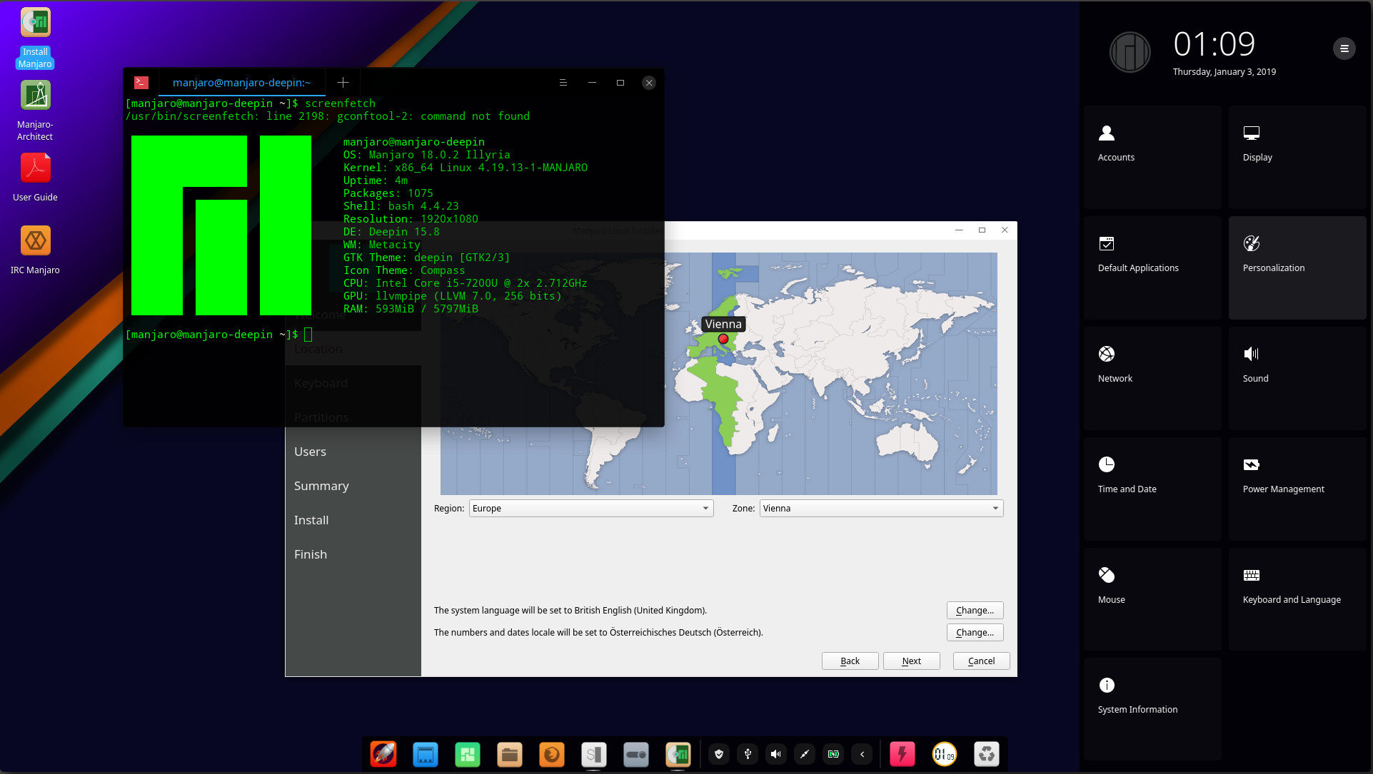 Как добавить русскую раскладку в manjaro linux