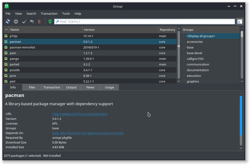 Настройка wifi в archlinux