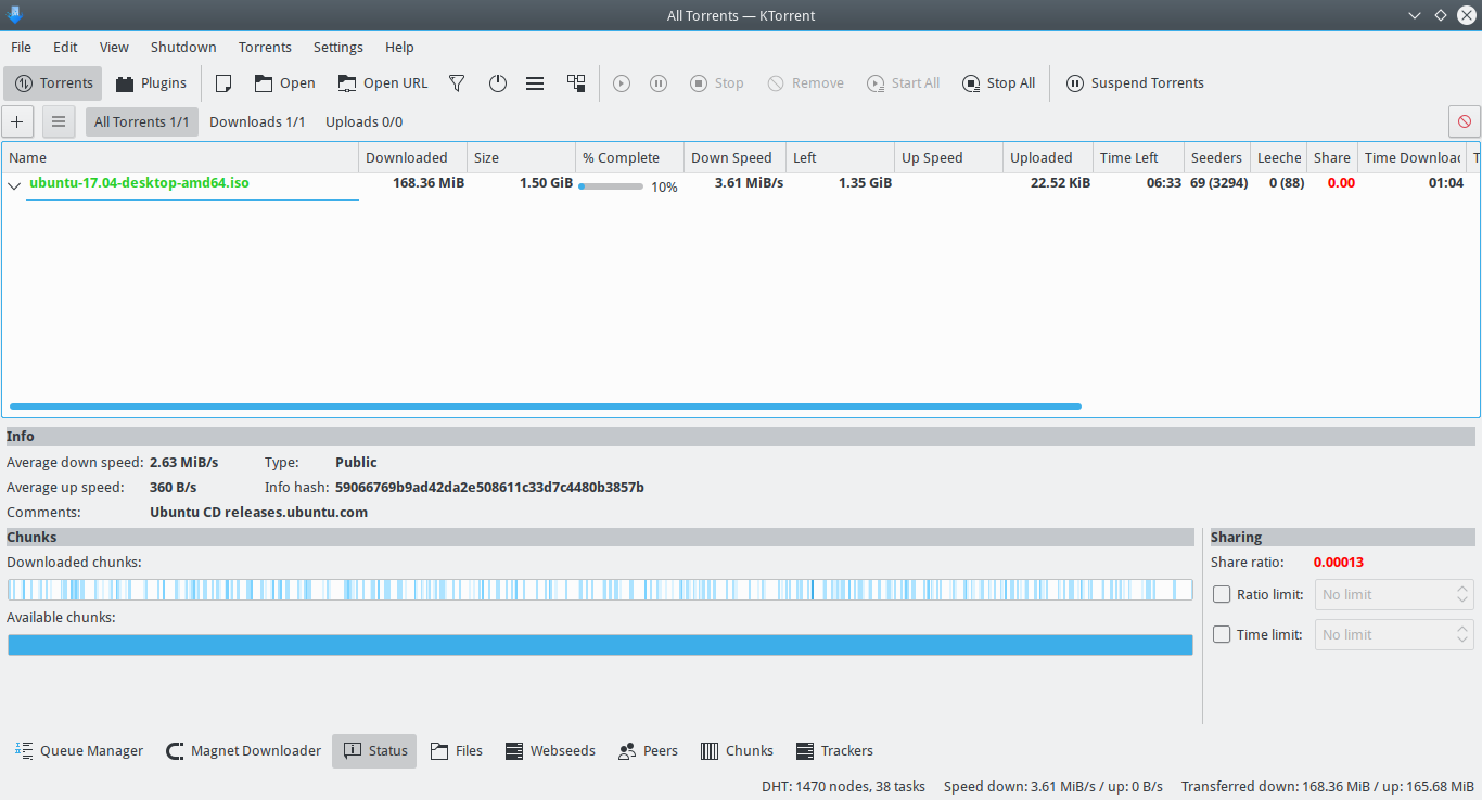 Настройка ktorrent в linux